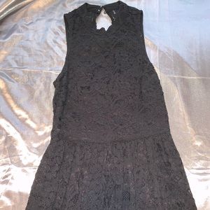 Black dress with lace